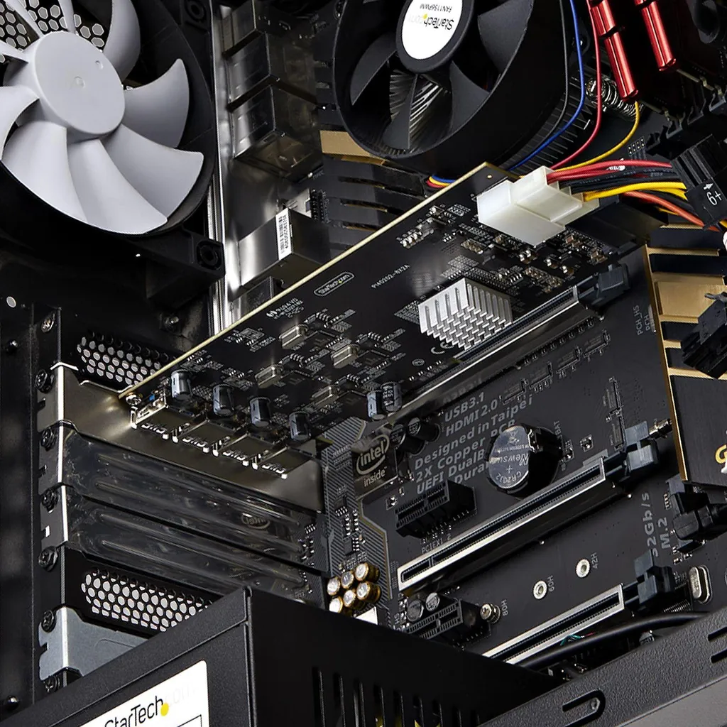 Carte USB PCIe 4 ports 5Gbps - Débits rapides et transfert de données