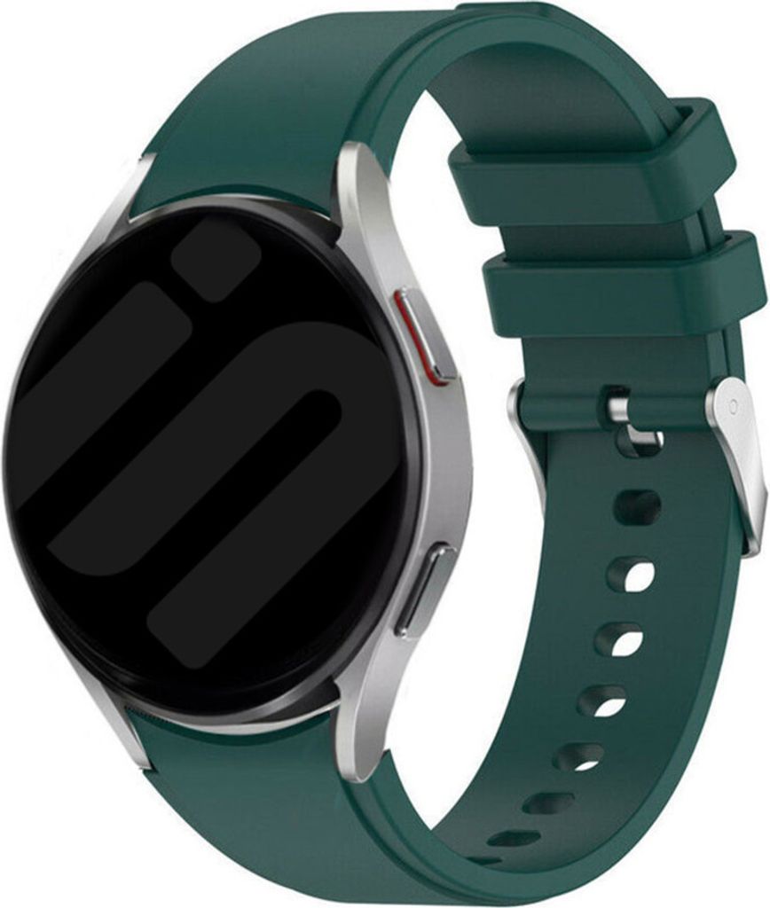 Strap-it Samsung Galaxy Watch 6 - 44mm Silikon Armband perfect fit (Dunkelgrün)