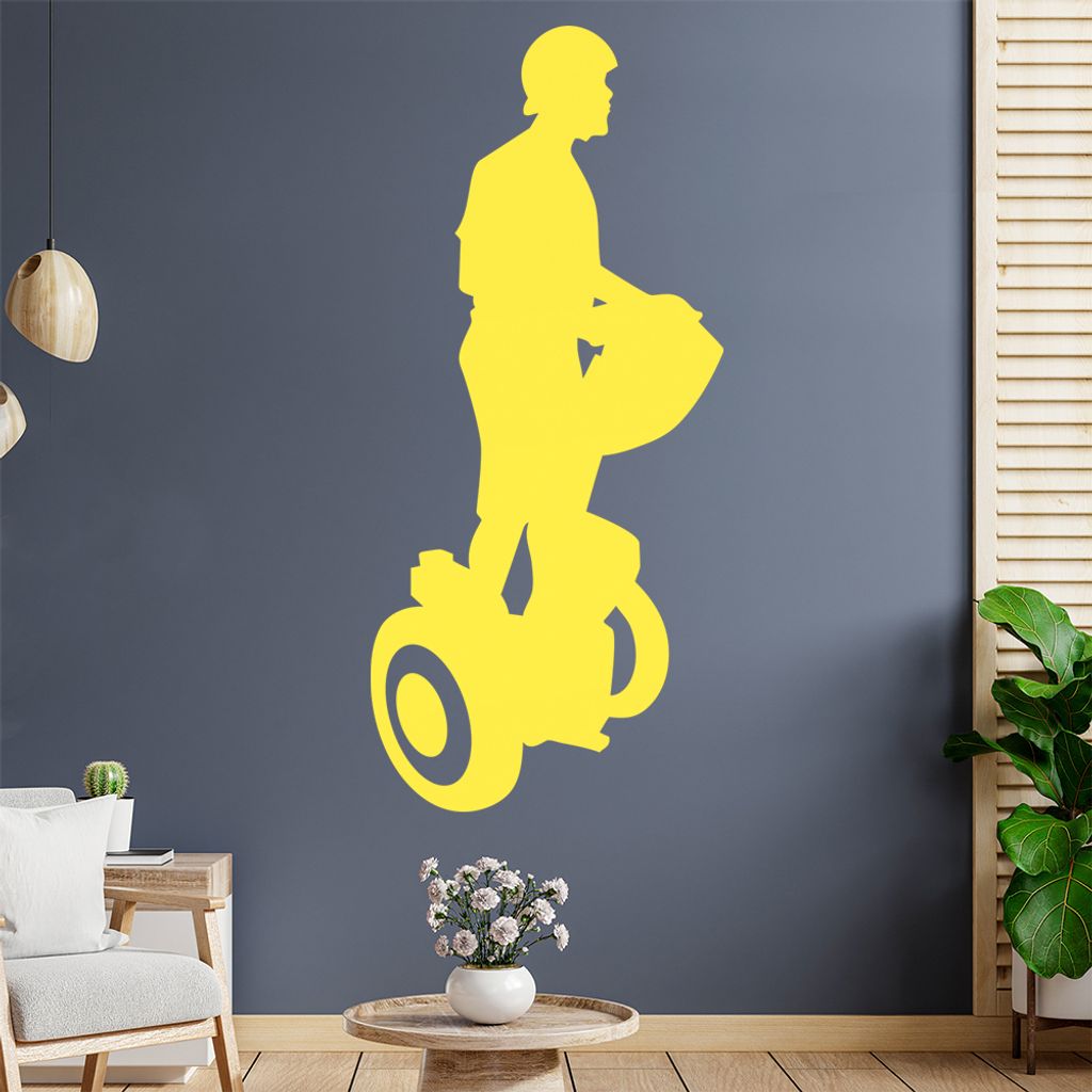 Segway fahren Figur Wandtattoo Wandaufkleber Wall Sticker - Dekoration, Küche, Wohnzimmer, Schlafzimmer, Badezimmer
