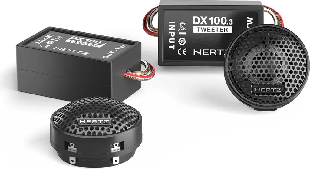 Hertz DT 24.3 Tweeter Dieci avec dôme PEI et aimant néodyme ultra compact