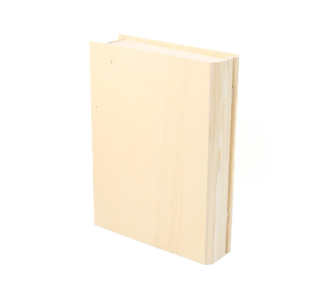 Rangez vos documents discrètement avec cette boîte livre bois format A4