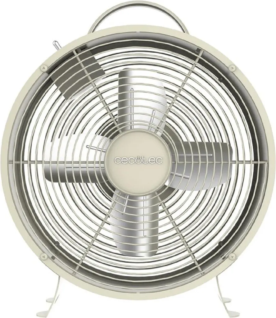 Ventilatore da Tavolo Cecotec 400 RetroDesk Beige - Garanzia 2 Anni