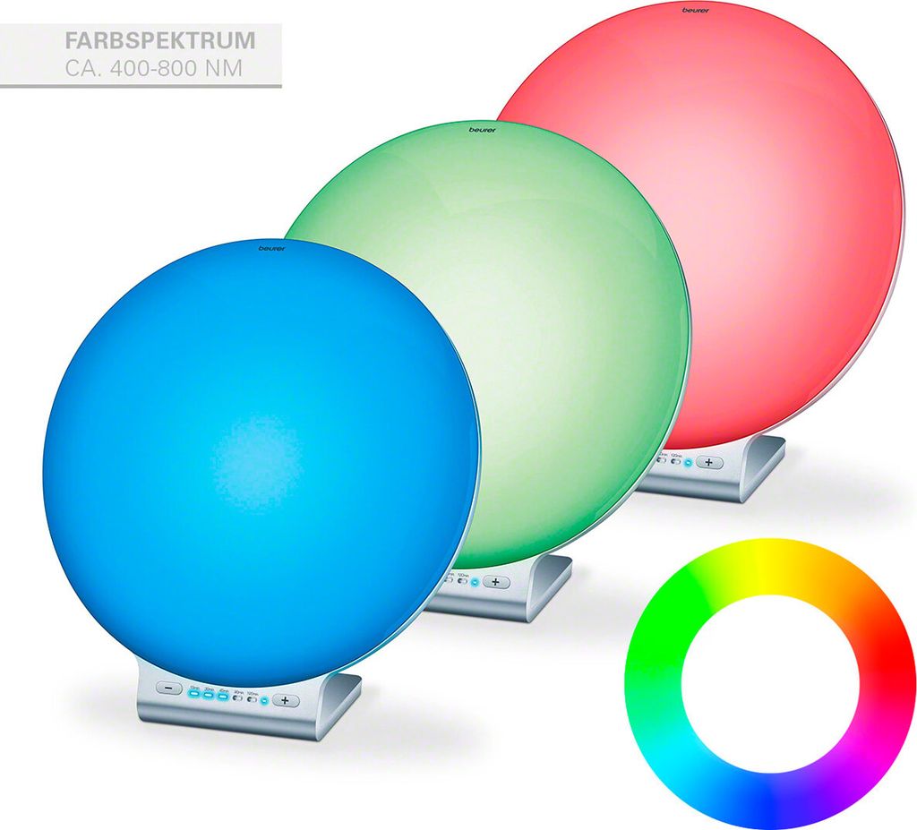 Beurer TL 100 LED Tageslichtlampe & Stimmungslicht – 10.000 Lux, 256 Farben, 10 Helligkeitsstufen, App-Steuerung – Medizinprodukt