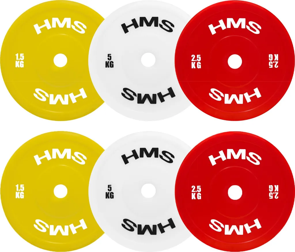 Set de disques pour haltérophilie technique 18 kg HMS TPP barres 50 mm