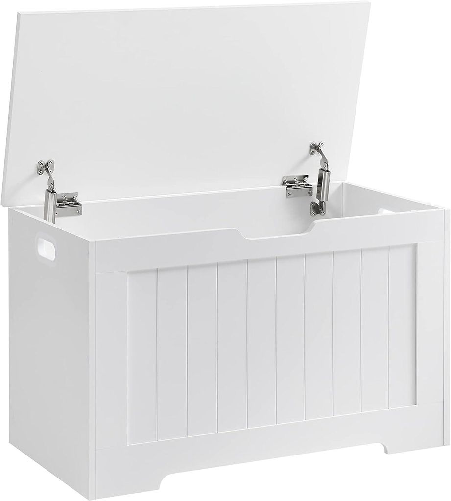 Contenitore e panca LEHAC con coperchio, bianco Immagine del prodotto 
