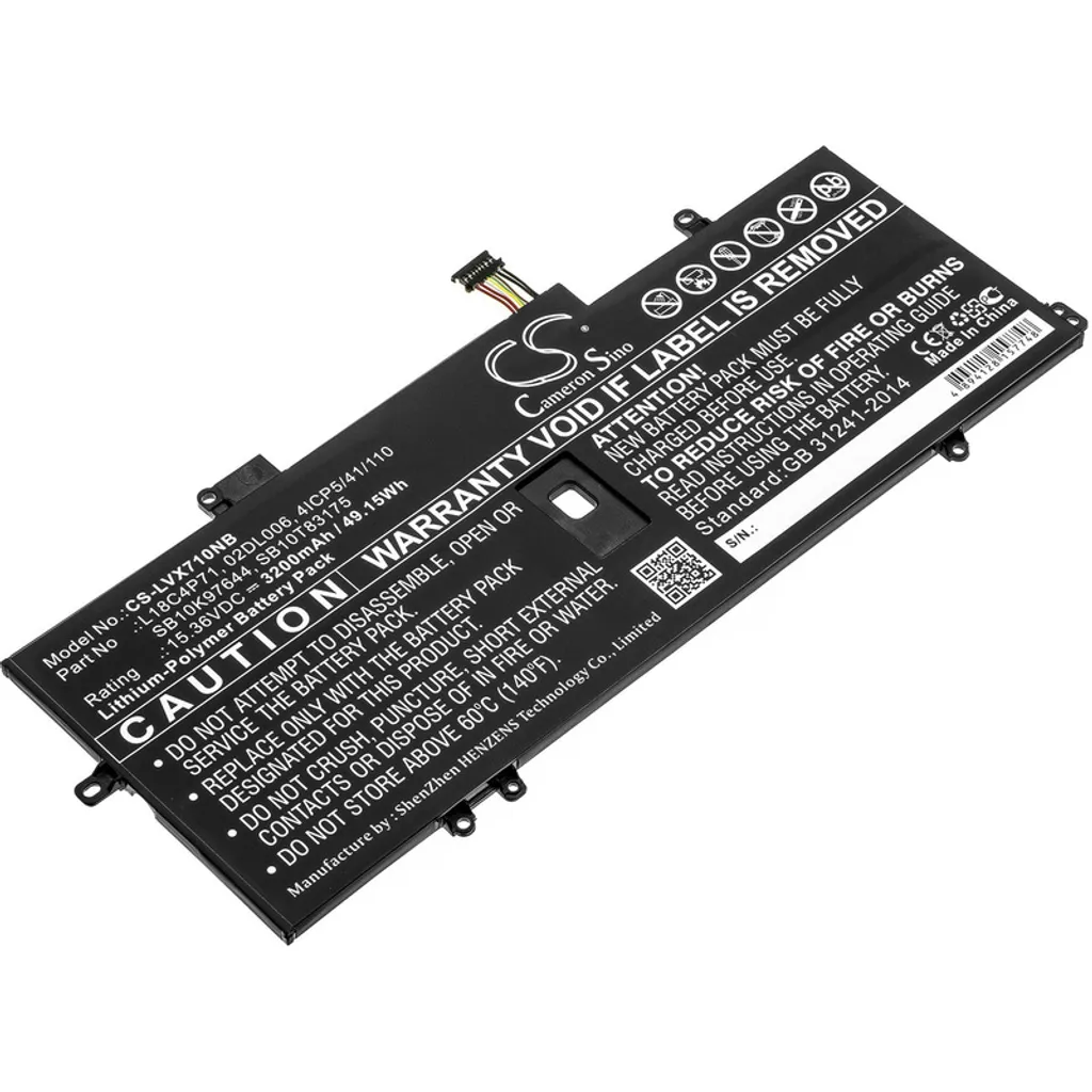 Réparer Autonomie Lenovo ThinkPad X1 Carbon 2019 MFL avec cette Batterie