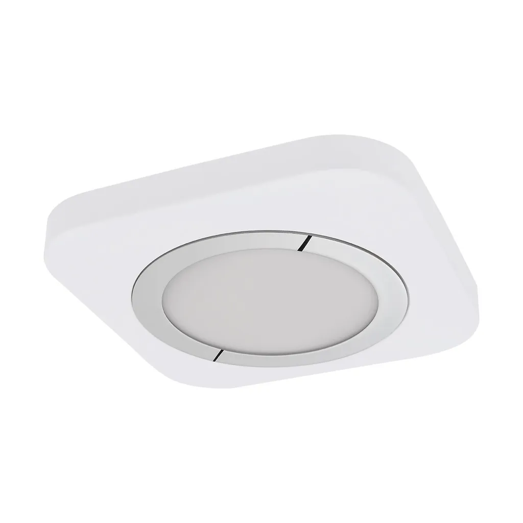 Luminaire LED puissant 16,5W Eglo Puyo 96396 design chrome et blanc