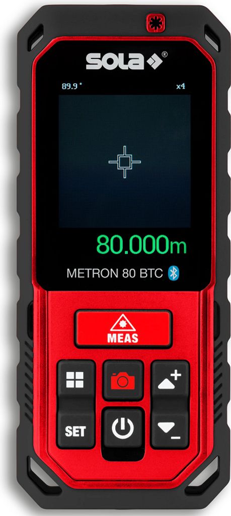 Sola SO71029101, Dalmierz Metron 80 BT, Laser-Messgerät mit Kamera, Reichweite 80 m und fortschrittliche Präzision für Bau- und Zimmereiprojekte...