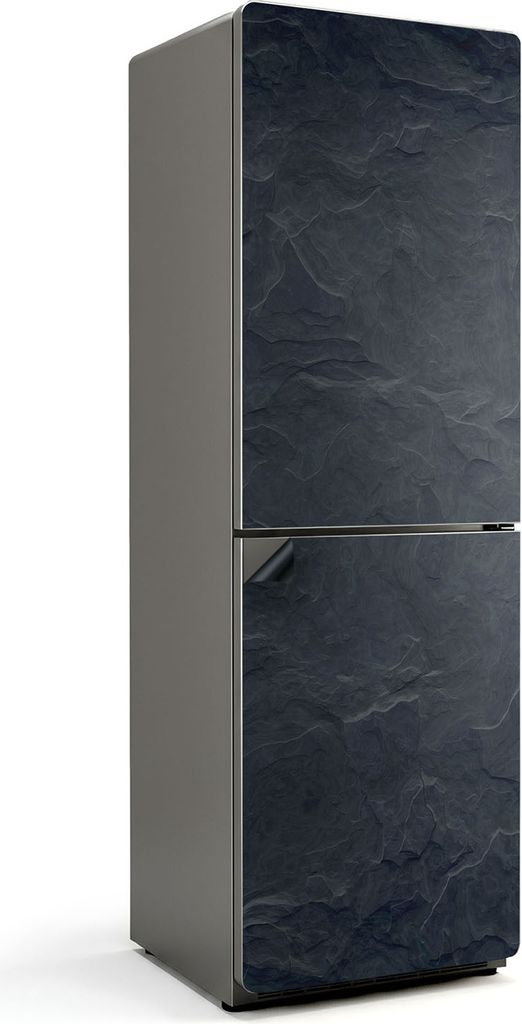 Steinstruktur mit Wellen – Magnetische Kühlschrank Abdeckung – Dekorfolie magnetisch Küche – Kühlschrank Magnet Deko – selbstklebende Ma...