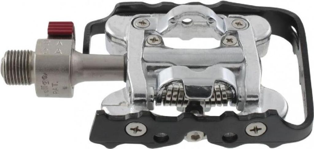 Pédale semi-automatique Wellgo, couleur argent, taille Image du produit 