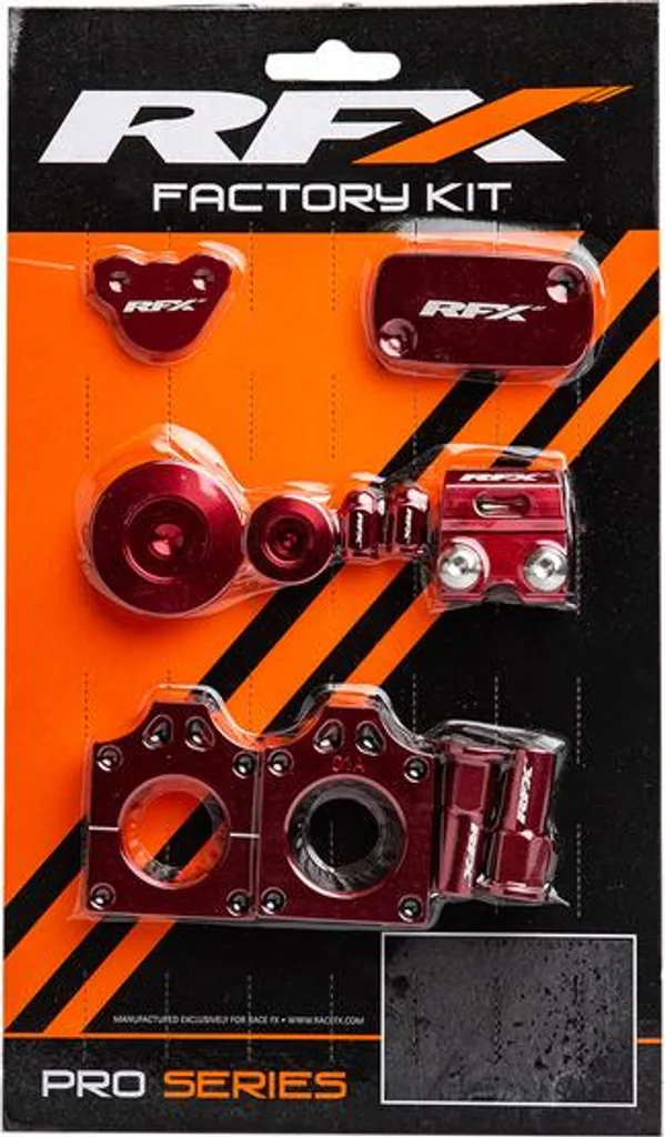 Personnaliser sa moto cross avec le kit de stylisme RFX Factory rouge