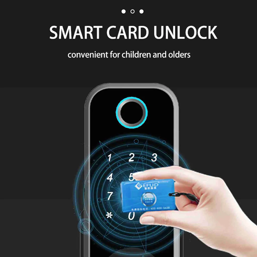 Serrure de porte intelligente à empreinte digitale et code - Modèle X5