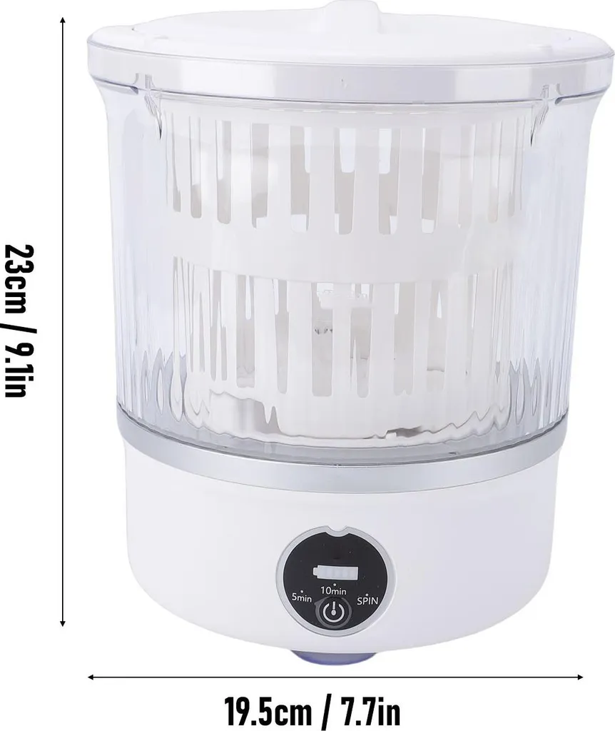Mini lave-linge rechargeable 3L : la solution pour le linge de bébé - 5