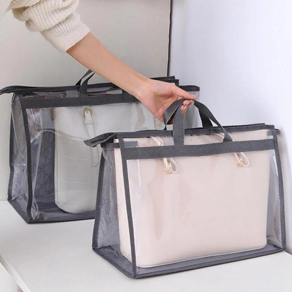 Évitez la Poussière sur vos Sacs : Kit 12 Housses de Rangement avec Poignées