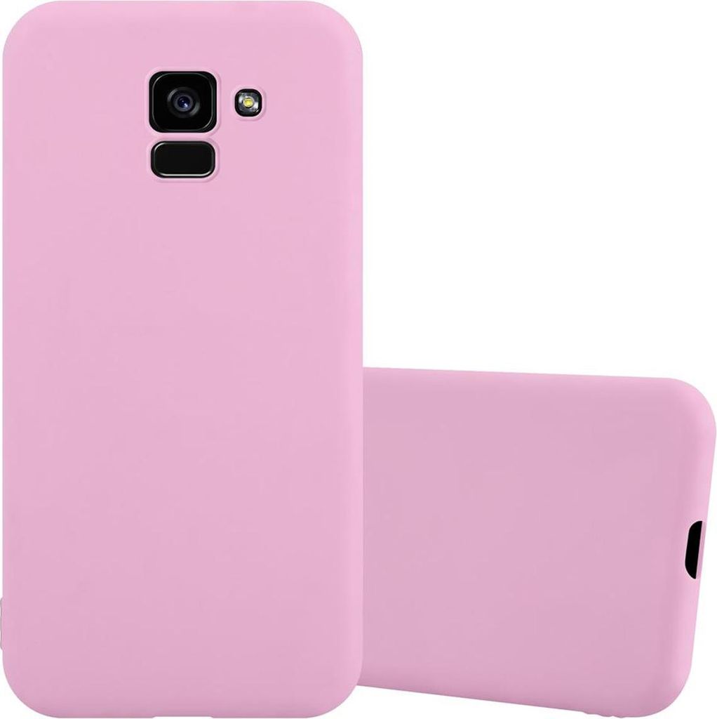 Cadorabo Hülle für Samsung Galaxy A5 2018 Schutzhülle in Rosa Handyhülle TPU Silikon Etui Case Cover