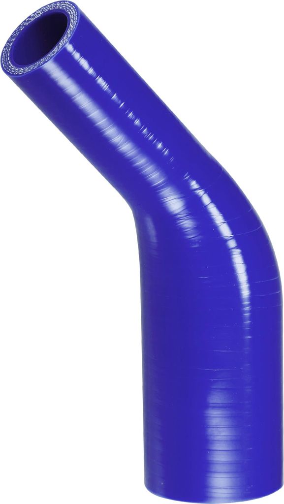 1 Stück 25-45mm 0,98"-1,77" ID 102mm 4,02" Länge 45 Grad blau Autosilikonschlauch Kühlmittelschlauch Universal