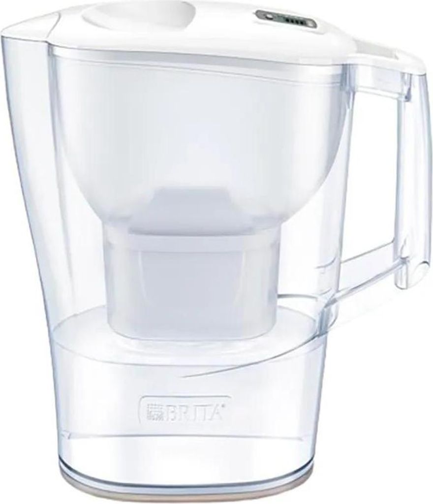 Brita Aluna, Pitcher-Wasserfilter, 2,4 l, Transparent, Weiß
