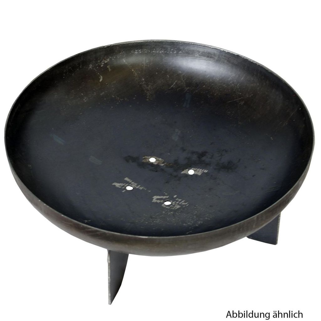 Feuerschale Ø50cm Feuerstelle aus Stahl Lagerfeuer Terrassenfeuer Pflanzschale