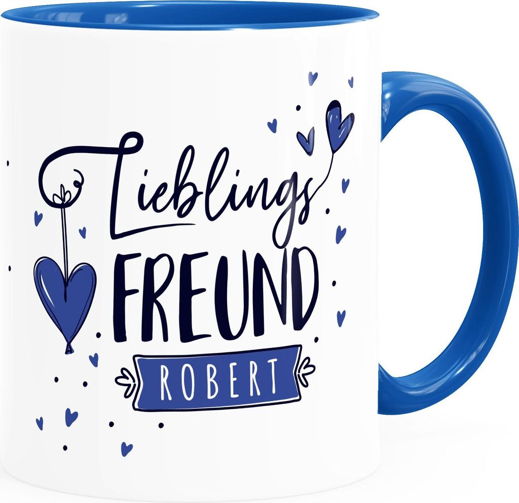 Tasse Lieblings-Freund personalisierbar mit Namen persönliche Geschenke kleines Dankeschön SpecialMe inner-royal Keramik-Tasse
