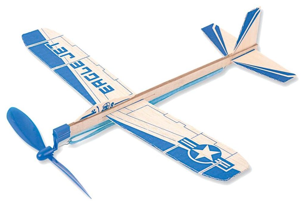 Flieger mit Gummimotor 29 cm ab 8 Jahren Produktbild 