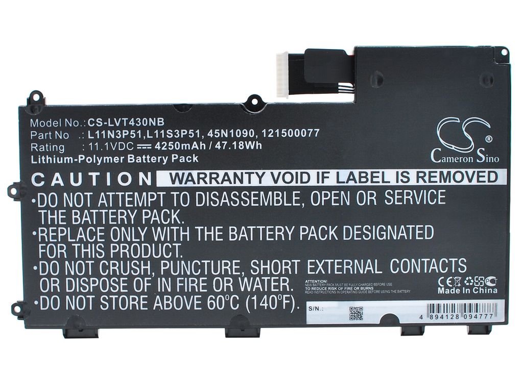 Akku für Thinkpad T430u (bzw. L11N3P51), 4250mAh