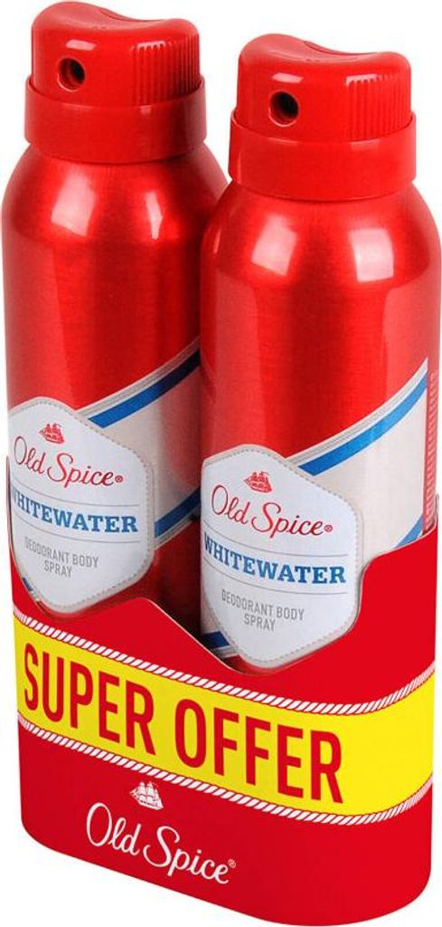 Old Spice Deodorant Spray DUO 2x150ml Weißes Wasser Produktbild 