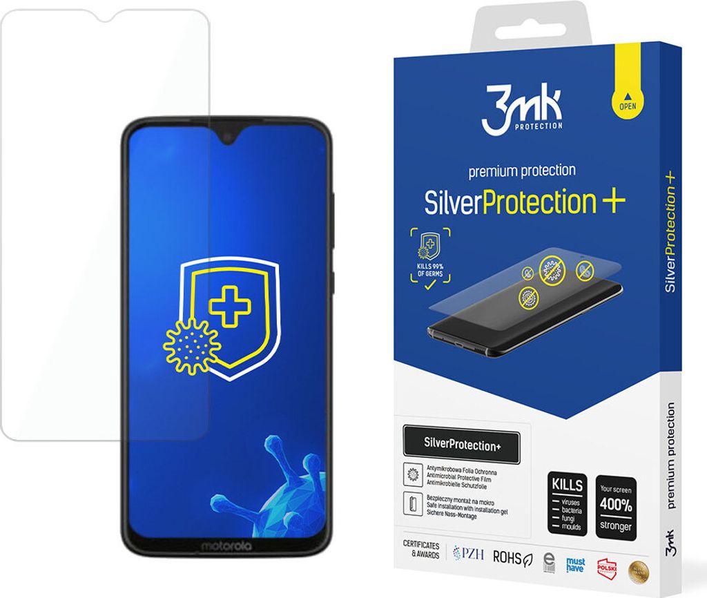 3mk Display Antimikrobielle Schutzfolie SilverProtection+ für Motorola Moto G31 0,21mm Self-Heal