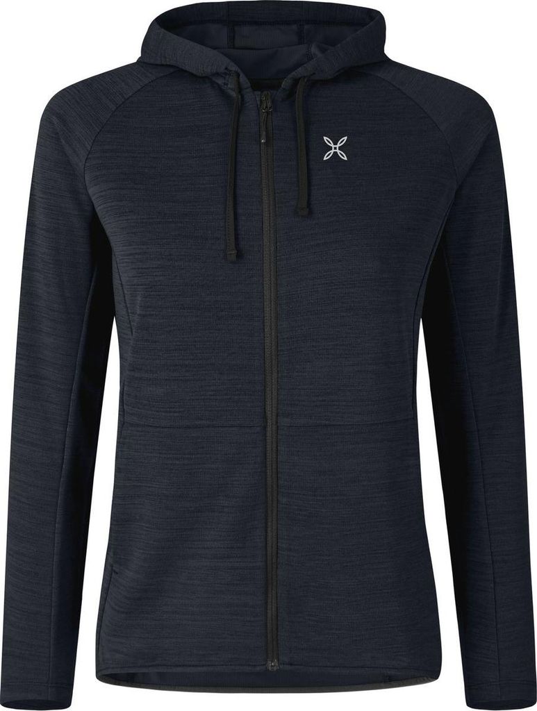 MONTURA Timeless Maglia Damen Fleece Outdoor Jacke mit Kapuze grau XL