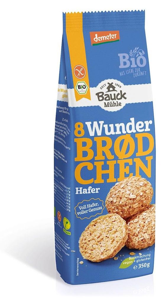 MIESZANKA DO WYPIEKU BUŁEK OWSIANYCH BEZGLUTENOWA DEMETER BIO 350 g - BAUCK HOF