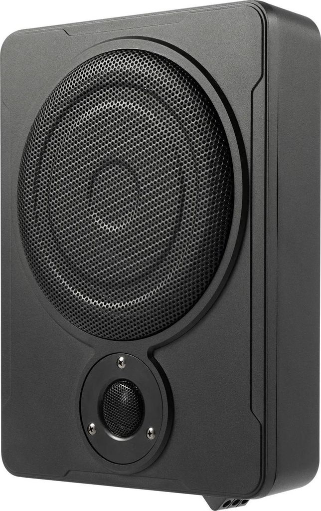 Auto Subwoofer - Aktiver Untersitz-Subwoofer - 200W Leistung 300W max - 20 cm Basslautsprecher - 30–100 Hz - Kompaktes Gehäuse 31,5×24×7,5 cm ...