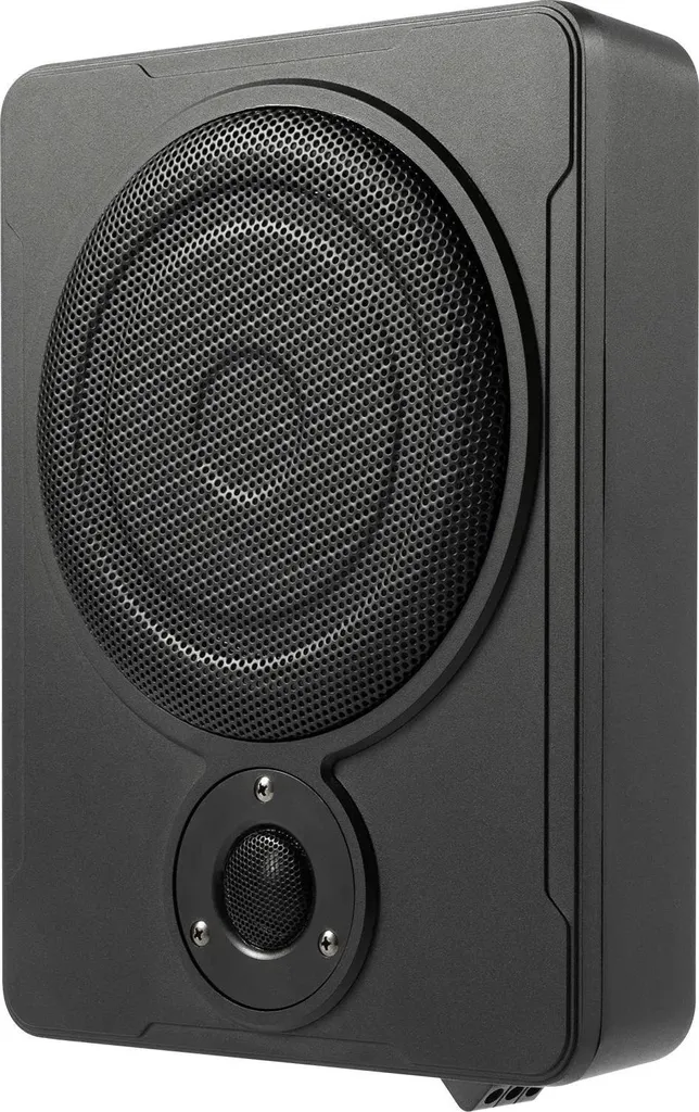 Subwoofer Actif sous Siège 20cm 200W RMS - Caisson de Basse Slim Noir
