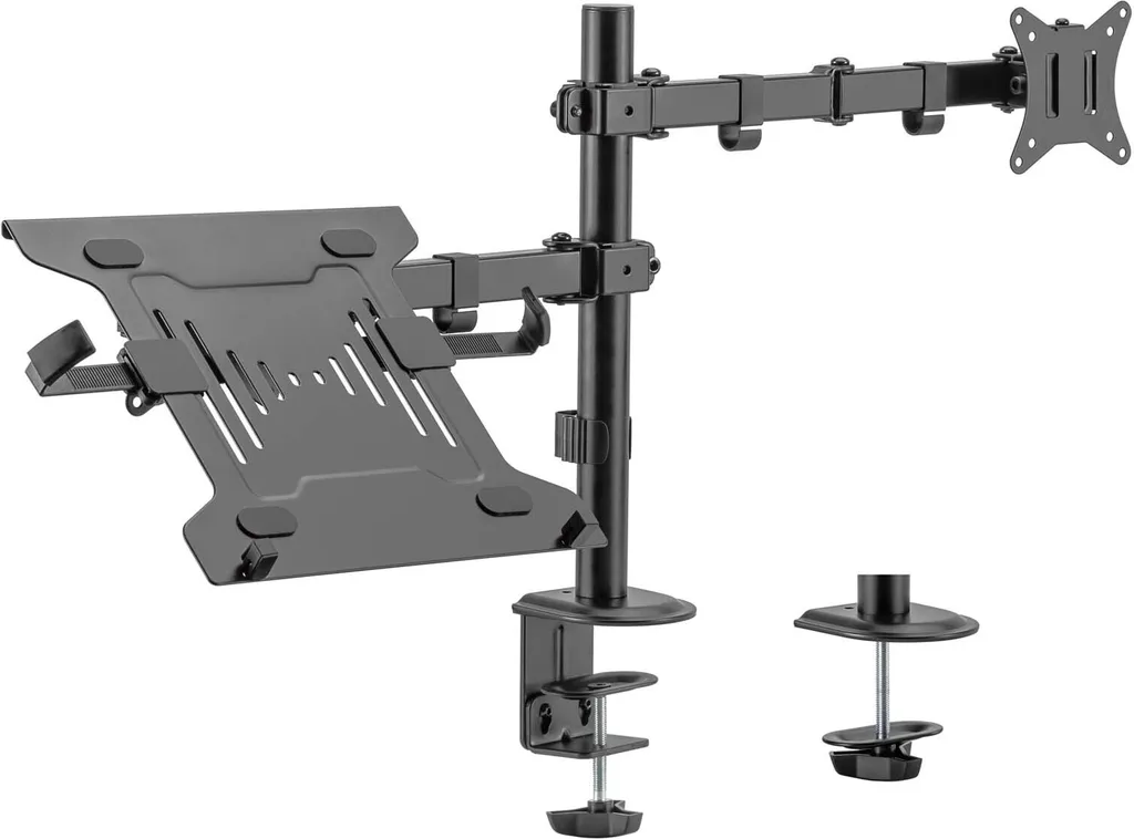 Support 2-en-1 pour télétravail : Écran externe et ordinateur portable