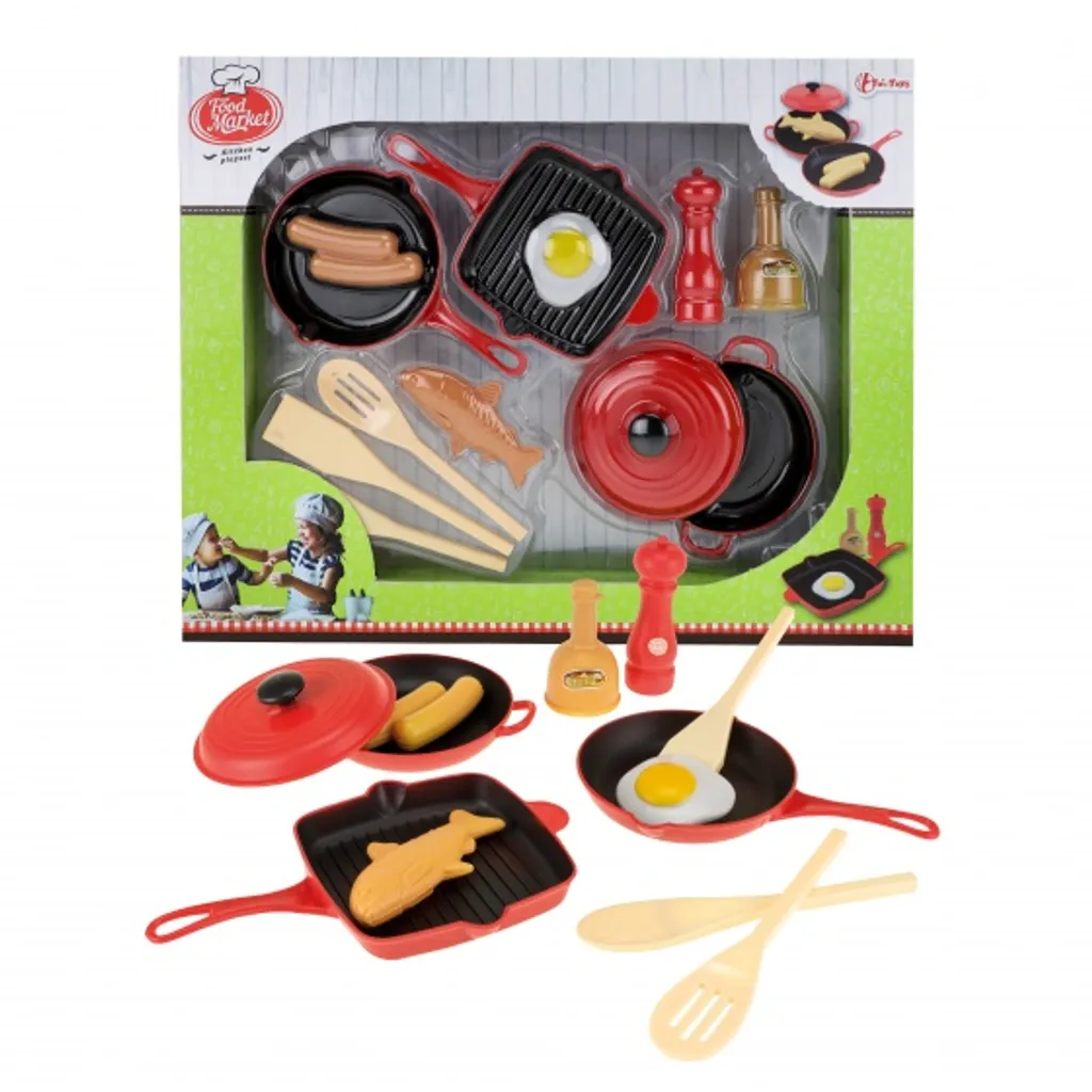 Set de cuisson Food Market 13 pièces en aluminium pour cuisine complète