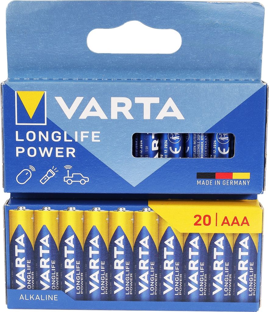 Varta 04903 121 720, Einwegbatterie, LR03, Alkali, 1,5 V, Produktbild 
