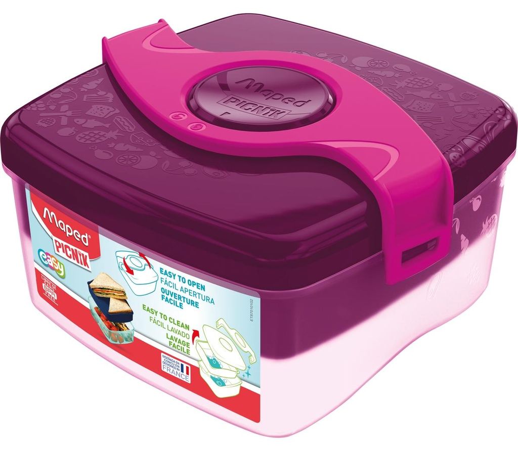 Maped 870101, Brotdosenset, Kind, Rose, Transparent, ABS, Produktbild 