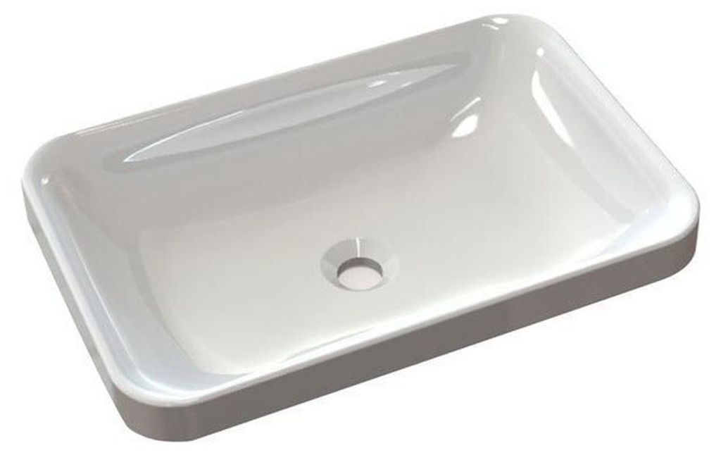 Sapho ASTORIA Gussmarmor-Waschtisch 55x12x37cm, weiß