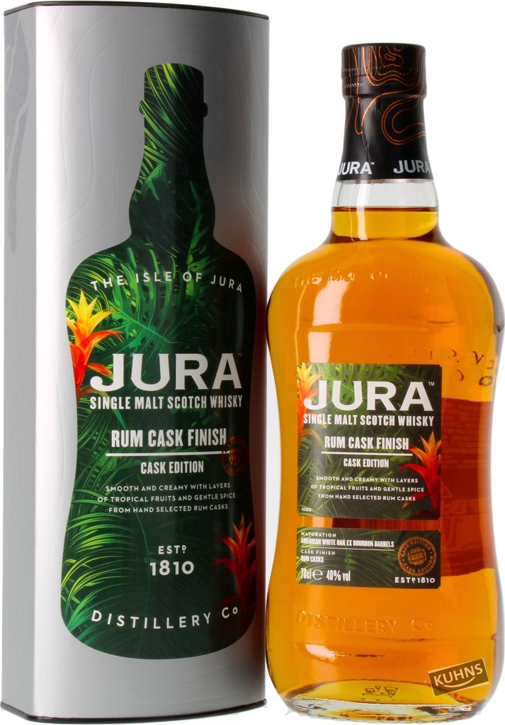 Jura Rum Cask Finish Single Malt Scotch Whisky 0,7l, alc. Produktbild 
