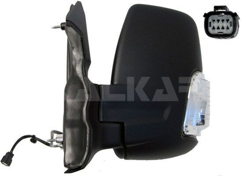 ALKAR 9225666 Außenspiegel Seitenspiegel Links für FORD Transit Mk7 Kastenwagen (V363, FCD, FDD) Beheizt Konvex Elektrisch