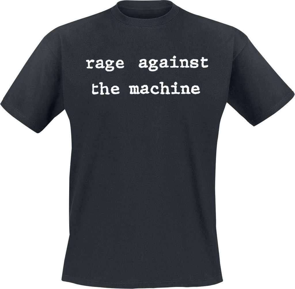 Rage Against The Machine T-Shirt Herren Typewriter Molotov schwarz XL