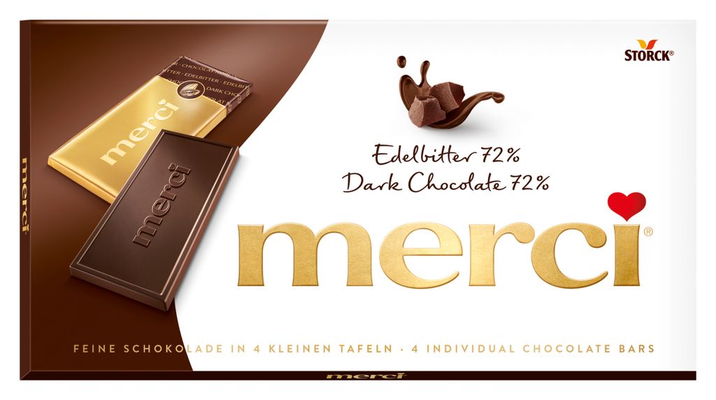merci Tafelschokolade Edel-Bitter, 100g Produktbild 