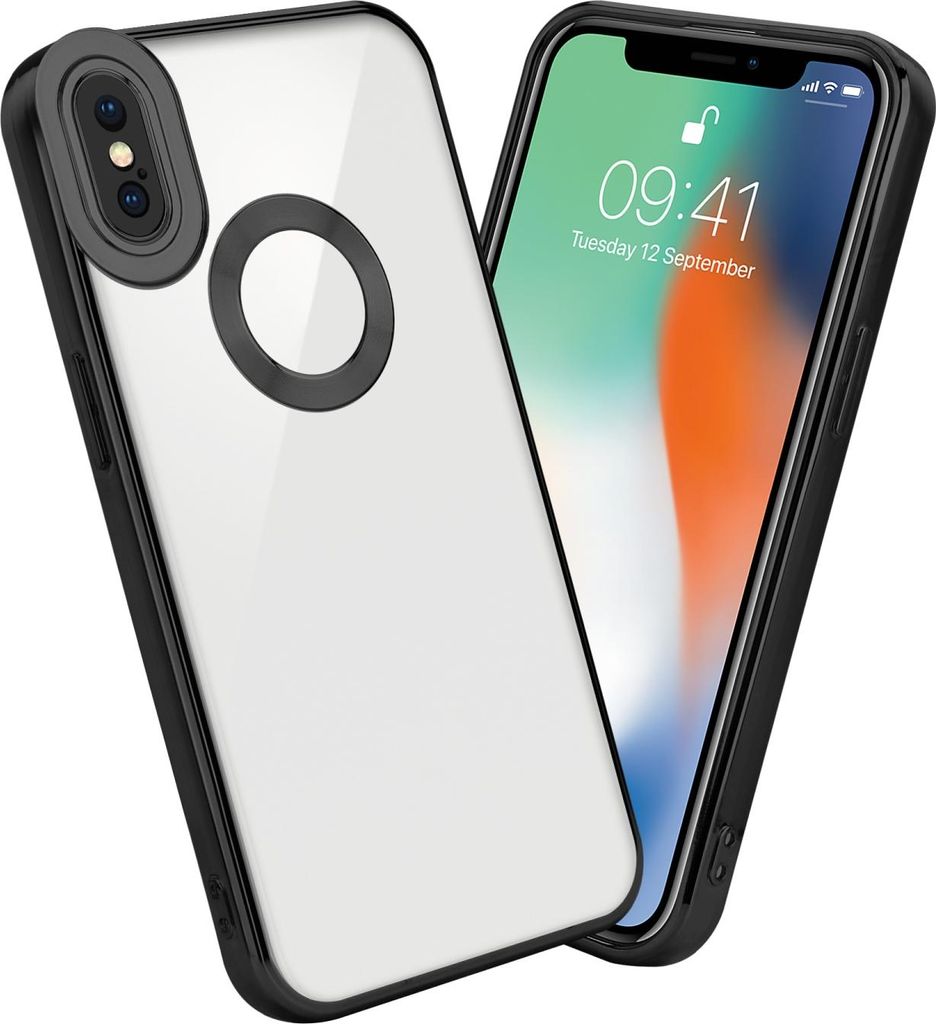 Cadorabo Schutzhülle für Apple iPhone XS MAX Hülle in Transparent Handy Case Cover TPU Etui Chrome