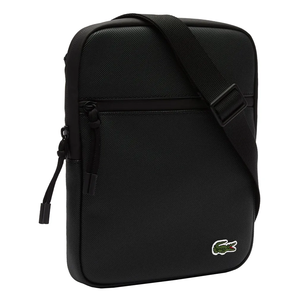 Lacoste Borsa Viaggio Flat Crossover LCST Noir - Leggera e Sicura - 15