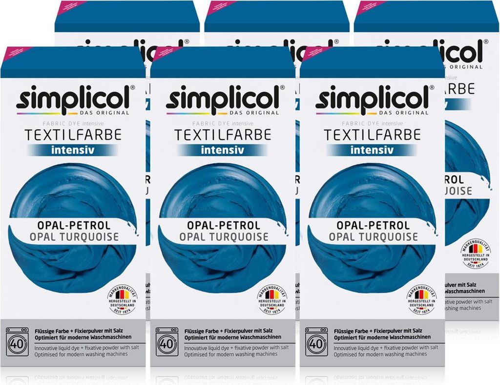 Simplicol Textilfarbe intensiv Opal-Petrol 150g Produktbild 