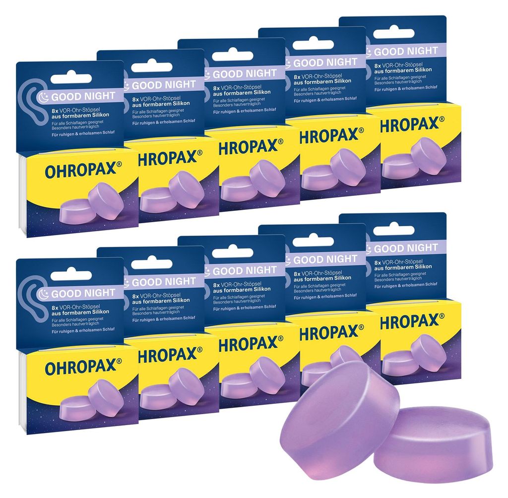 OHROPAX Good Night Ohrstöpsel – 10x8 Stück Produktbild 