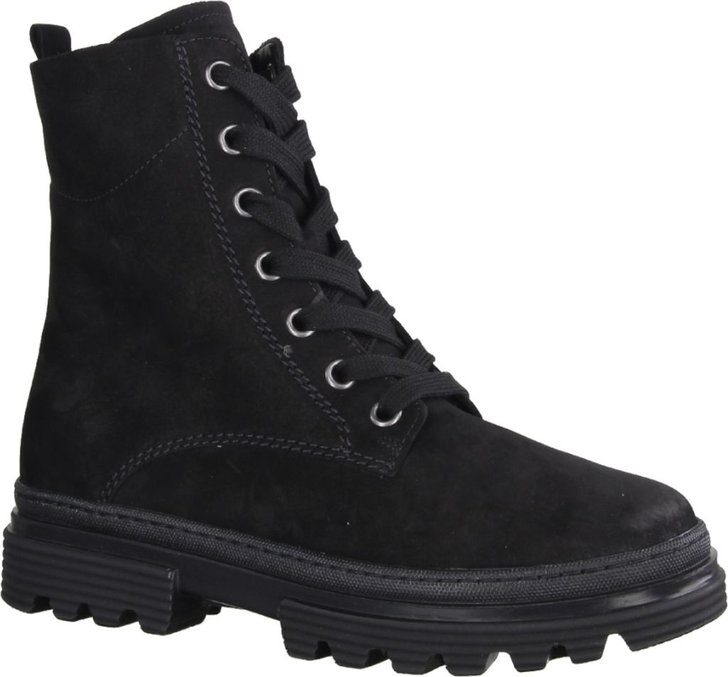 Gabor Comfort 32515-47 Schnürstiefelette, Damen, Leder, Schwarz, Warmfutter - Damenschuhe Modische Stiefelette / Boots, Schwarz, leder (soft nubuk...
