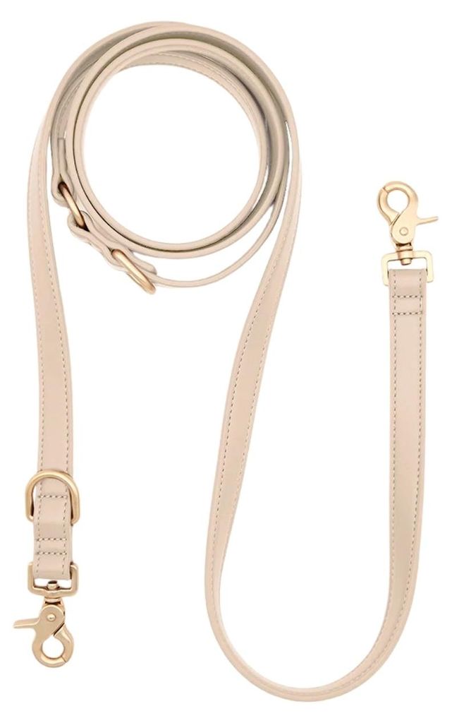 CAFIDE Jala Multipositions-Hundeleine Beige, 2,43 m, Leder Produktbild 
