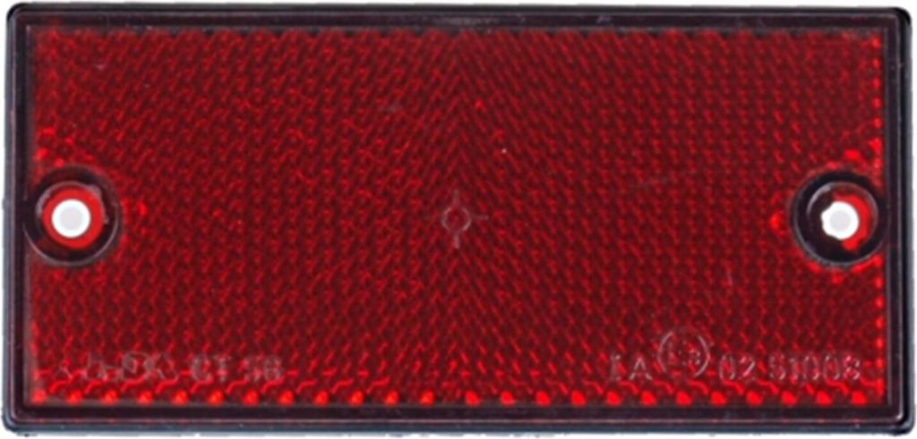 Rückstrahler rot(Hinten) 105x55mm - zum anschrauben