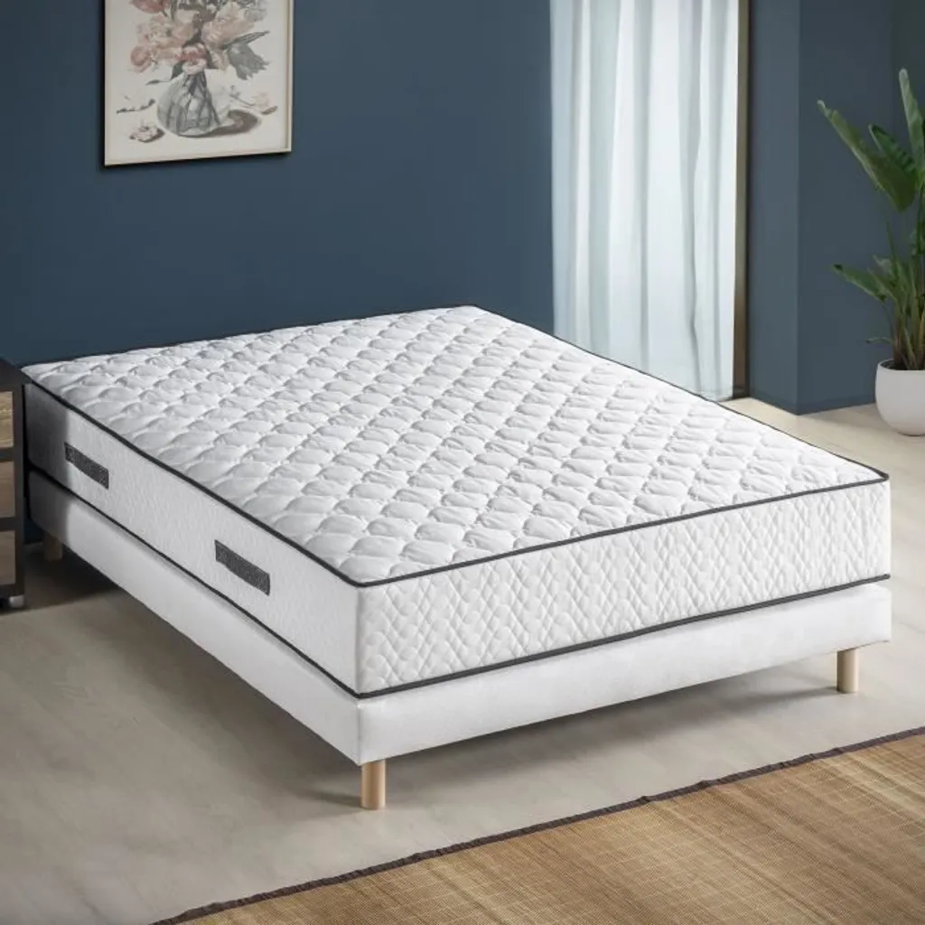 Matelas pour couple 140x200 cm Deko Dream Bouteille ressorts 7 zones 24cm