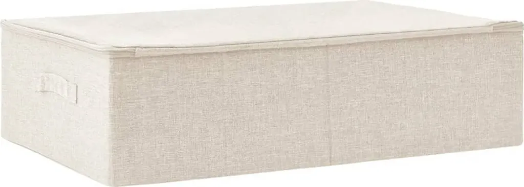 Désencombrez vos placards avec cette boîte textile crème 70x40x18 cm