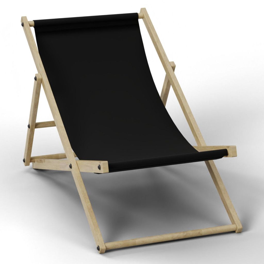 Liegestuhl Schwarz Liege Stuhl Strand Strandliege Sonnenliege Gartenliege Klappstuhl Lounge Chill 4 Stück